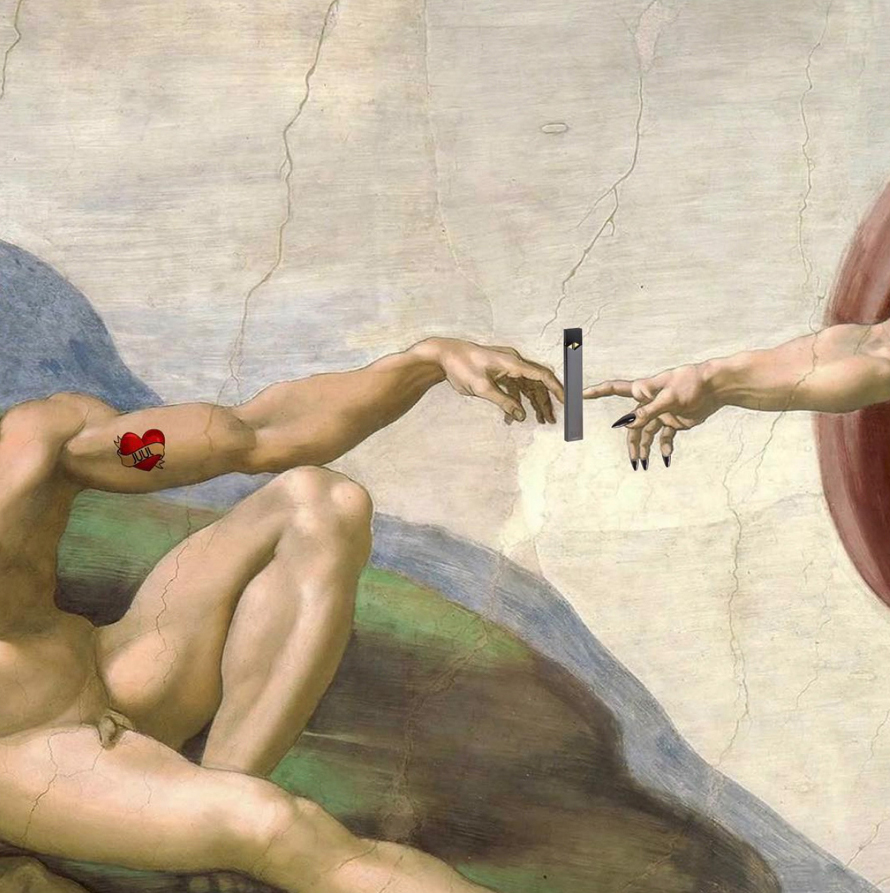 Рождение Адама Микеланджело