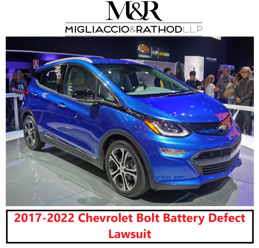 Chevrolet Bolt Battery Defect Lawsuit | Migliaccio & Rathod LLP