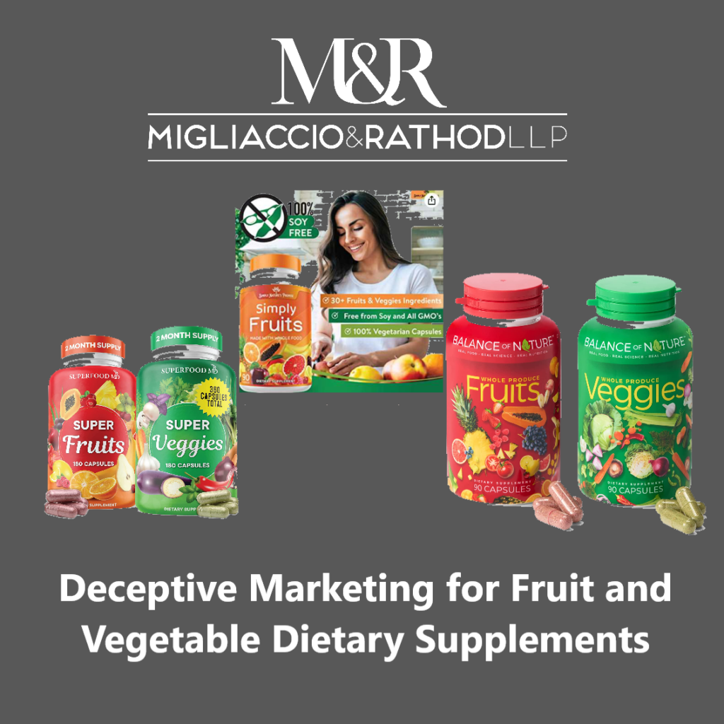 Deceptive Marketing for Fruit and Vegetable Dietary Supplements