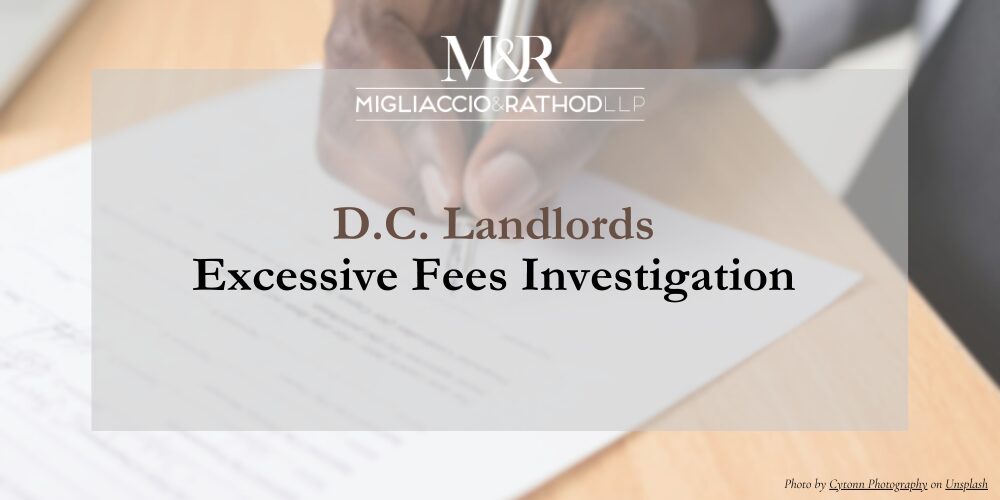 DC Landlords Excess Fees