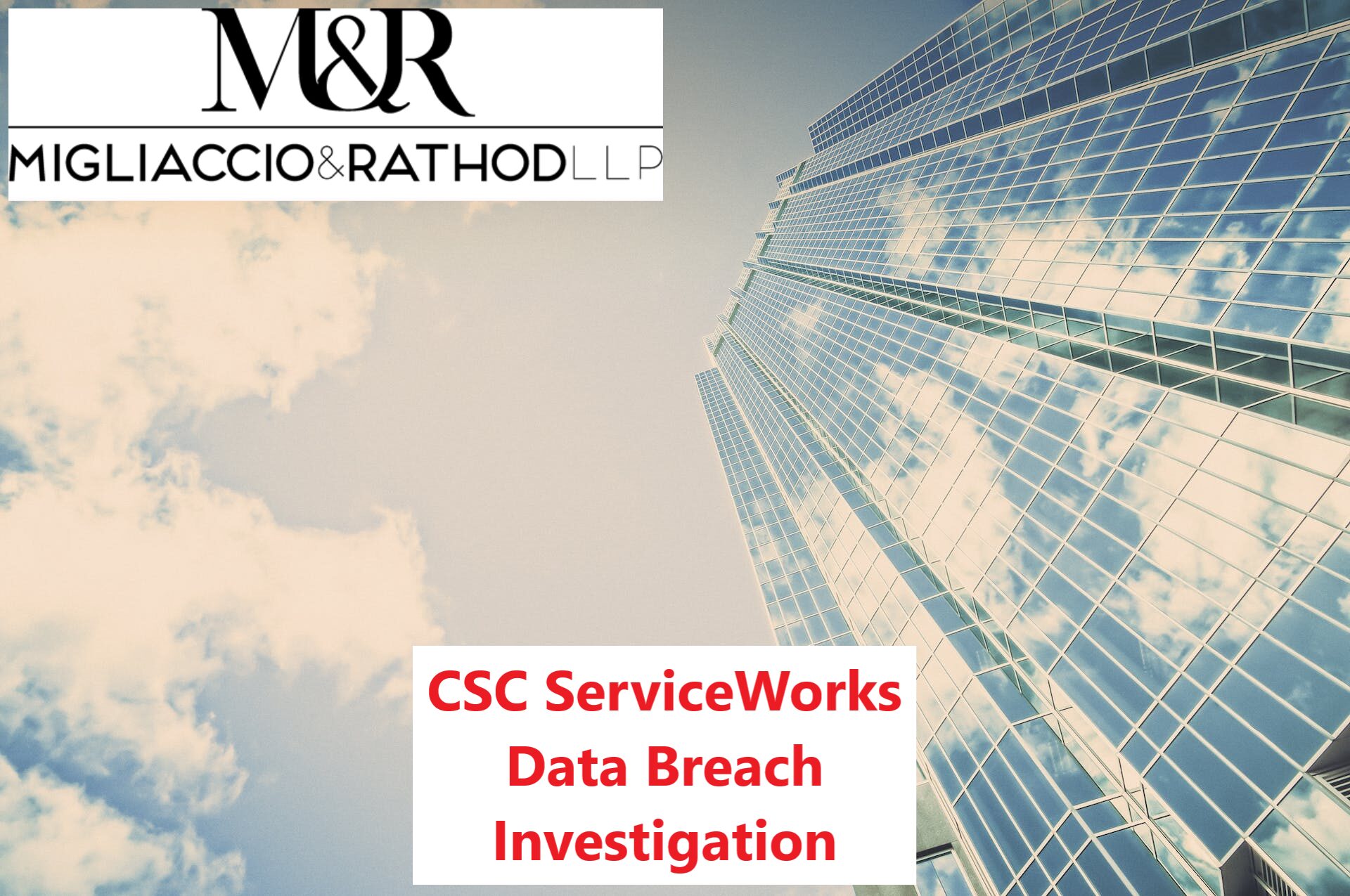 CSC ServiceWorks Data Breach Investigation M&R