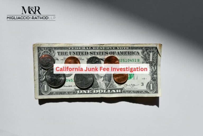 California Junk Fee Investigation - M&R