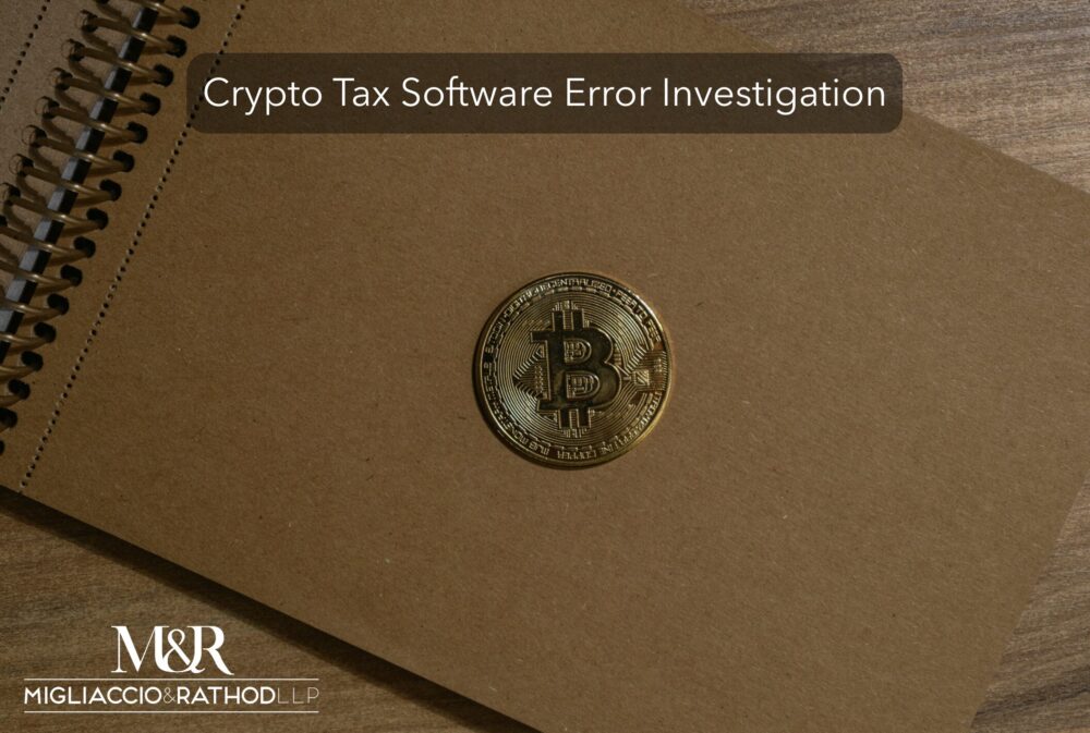 Crypto.com Error Crypto Tax Software Error Investigation - M&R