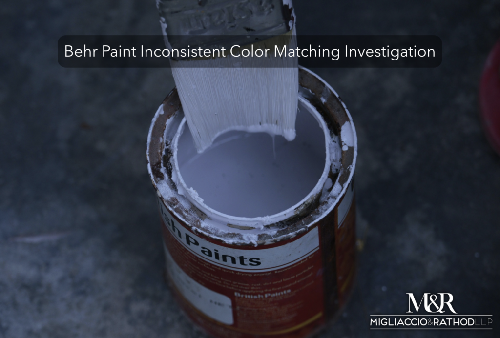 Behr Paint Inconsistent Color Matching Investigation - M&R